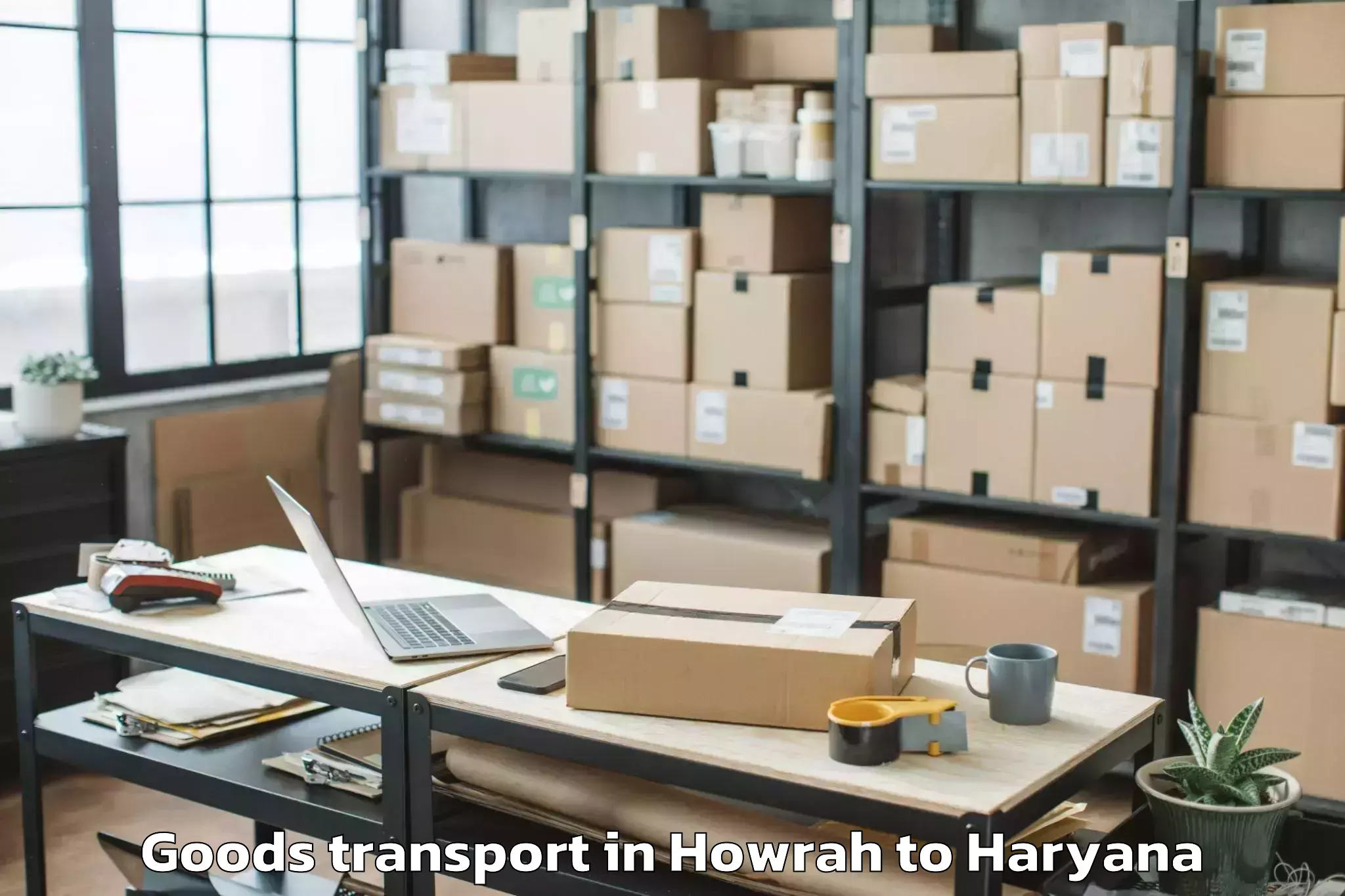 Book Howrah to Charkhi Dadri Goods Transport Online